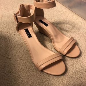 San Francisco nude wedges